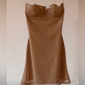Mirror Palais Fairy dress in Diamond Sand size L